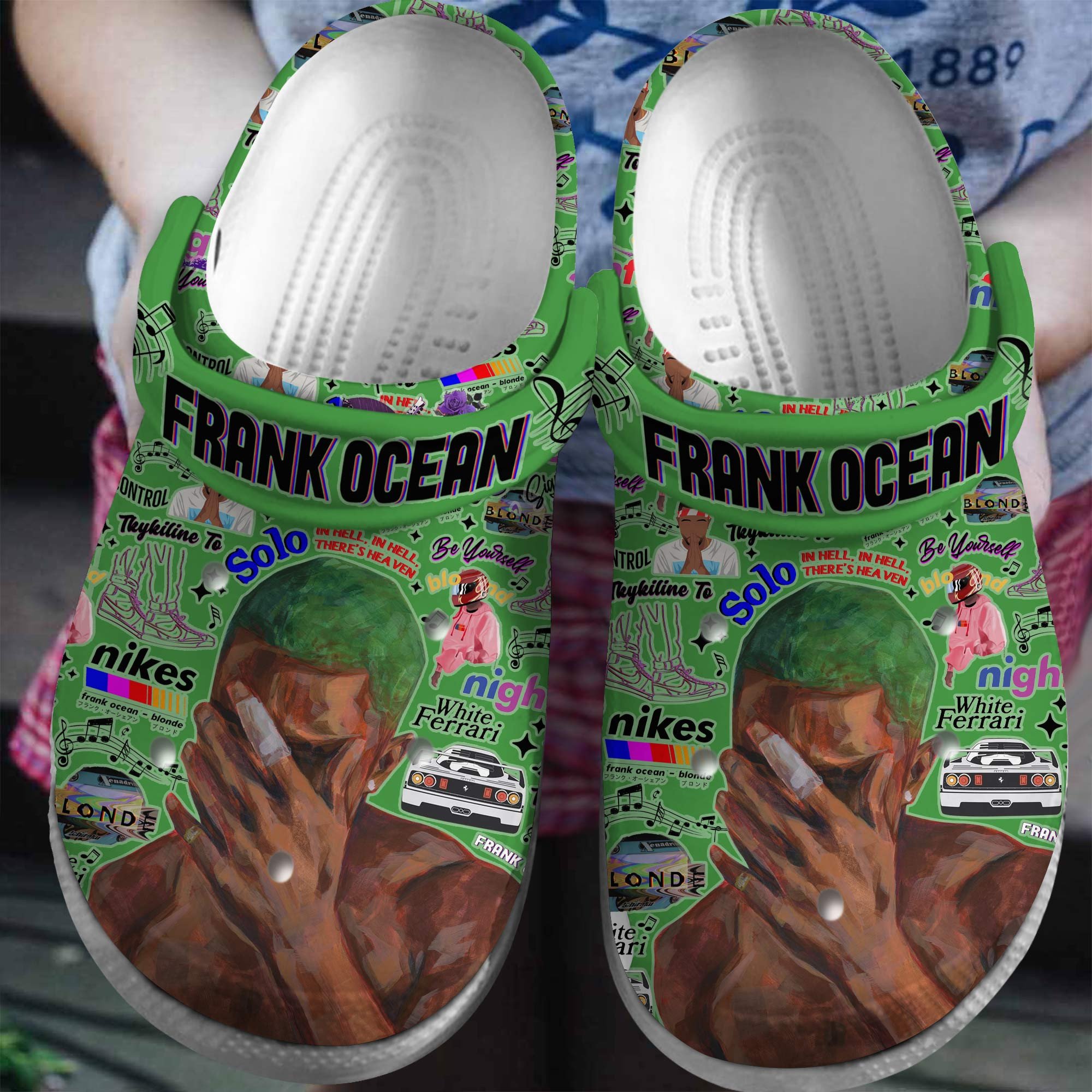 Footwearmerch Frank Ocean Singer Music Crocs Crocband Clogs Shoes Comfortable For Men Women and Kids