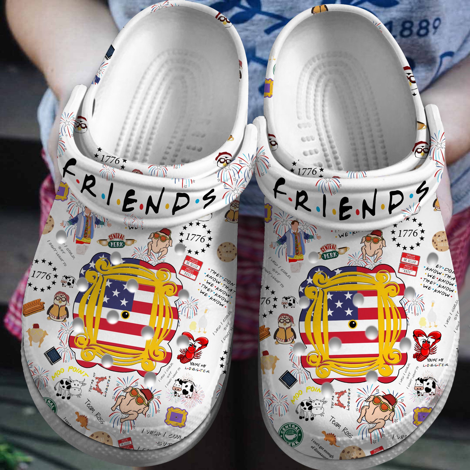 Footwearmerch Friends Movie Crocs Crocband Clogs Shoes Comfortable For Men Women and Kids