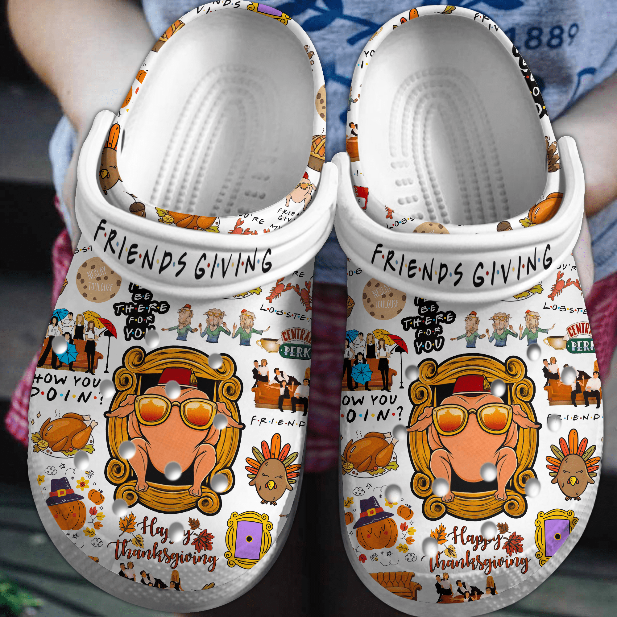 Footwearmerch Friends TV Series Crocs Crocband Clogs Shoes Comfortable For Men Women and Kids