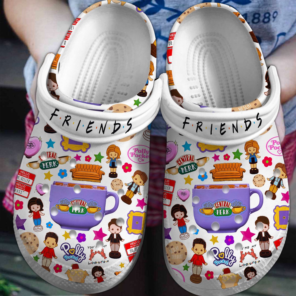 Footwearmerch Friends TV Series Crocs Crocband Clogs Shoes Comfortable For Men Women and Kids