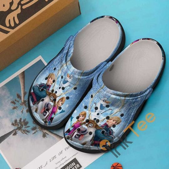 Footwearmerch Frozen Cartoon Movie Crocs Crocband Shoes Clogs Custom Name For Men Women and Kids