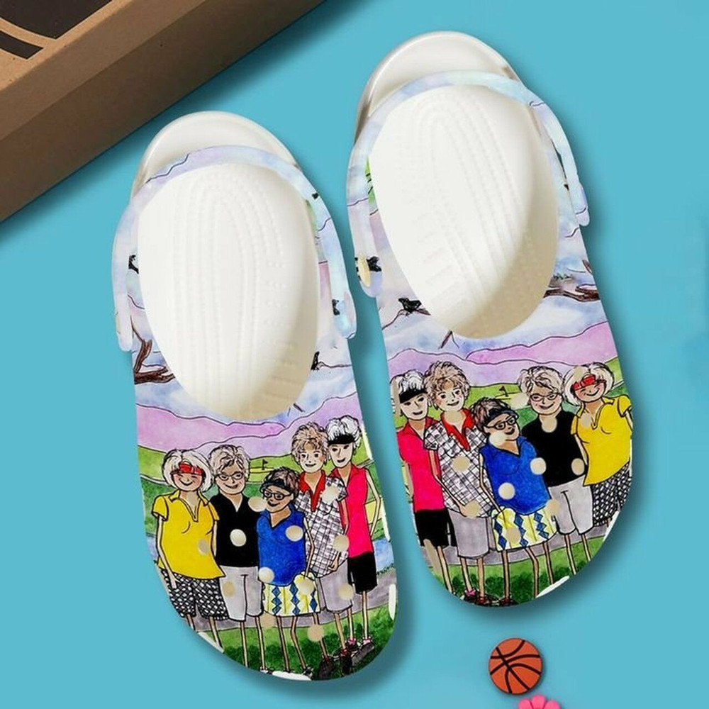 Footwearmerch Funny Golf Buddies 102 Gift For Lover Rubber clog Shoes Comfy Footwear