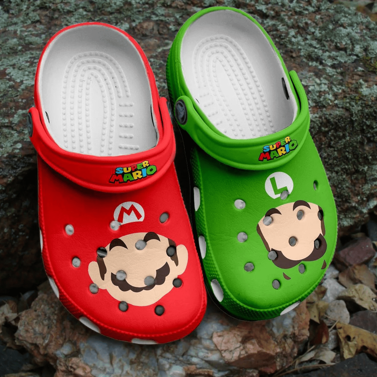Footwearmerch Super Mario Game shoes G02D2 Crocs Crocband Clogs Shoes For Men Women