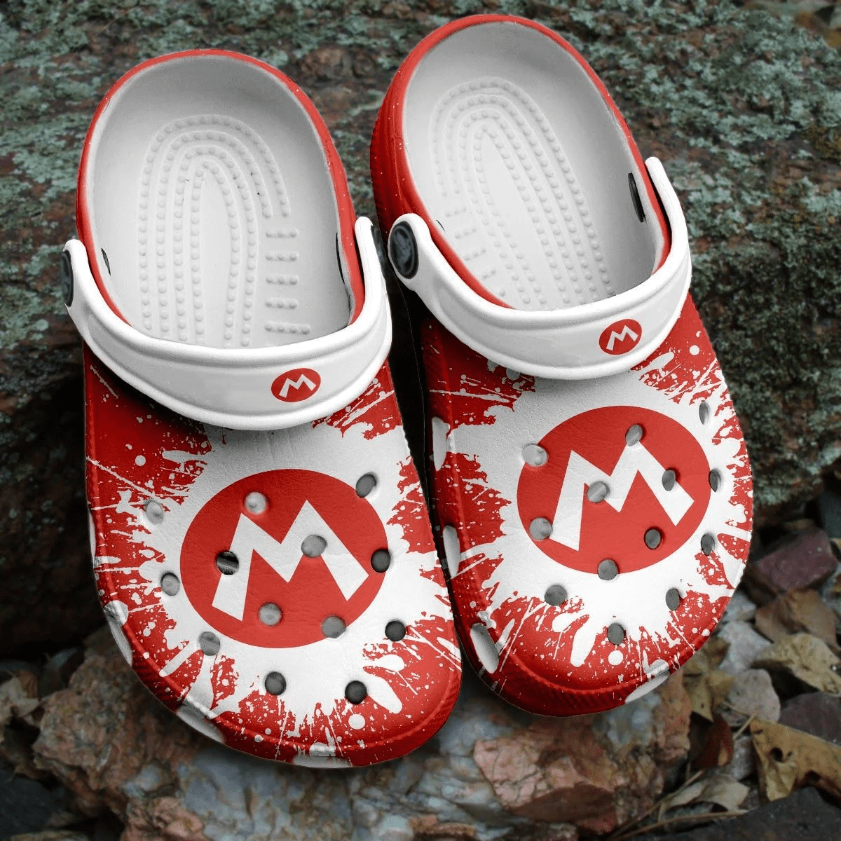 Footwearmerch Super Mario Game shoes G02D5 Crocs Crocband Clogs Shoes For Men Women