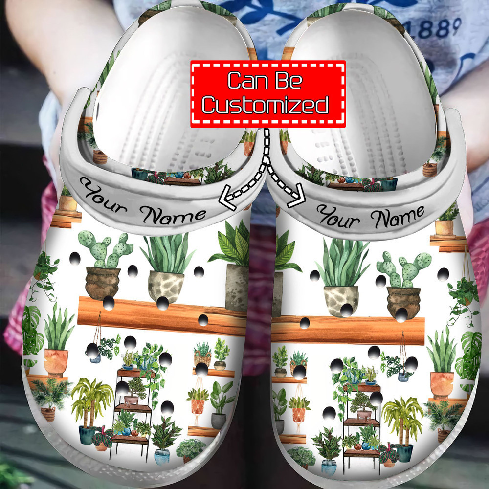 Footwearmerch Gardeners - Crazy Plant Lady Mom Unisex Birthday Gifts Clog Shoes For Men And Women