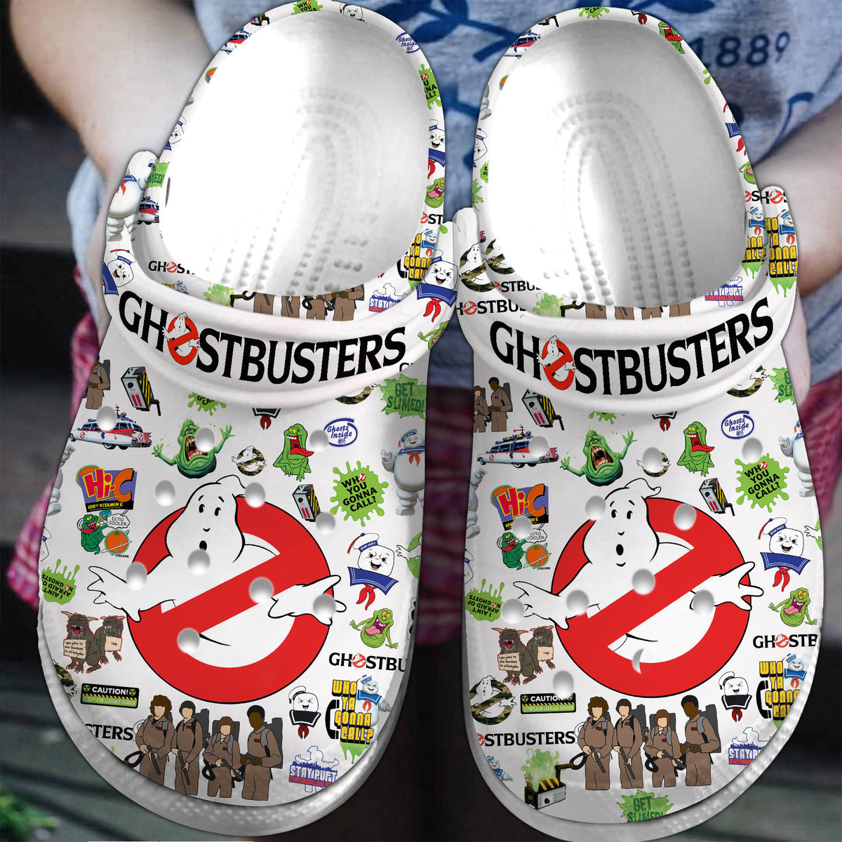 Footwearmerch Ghostbusters Movie Crocs Crocband Clogs Shoes Comfortable For Men Women and Kids