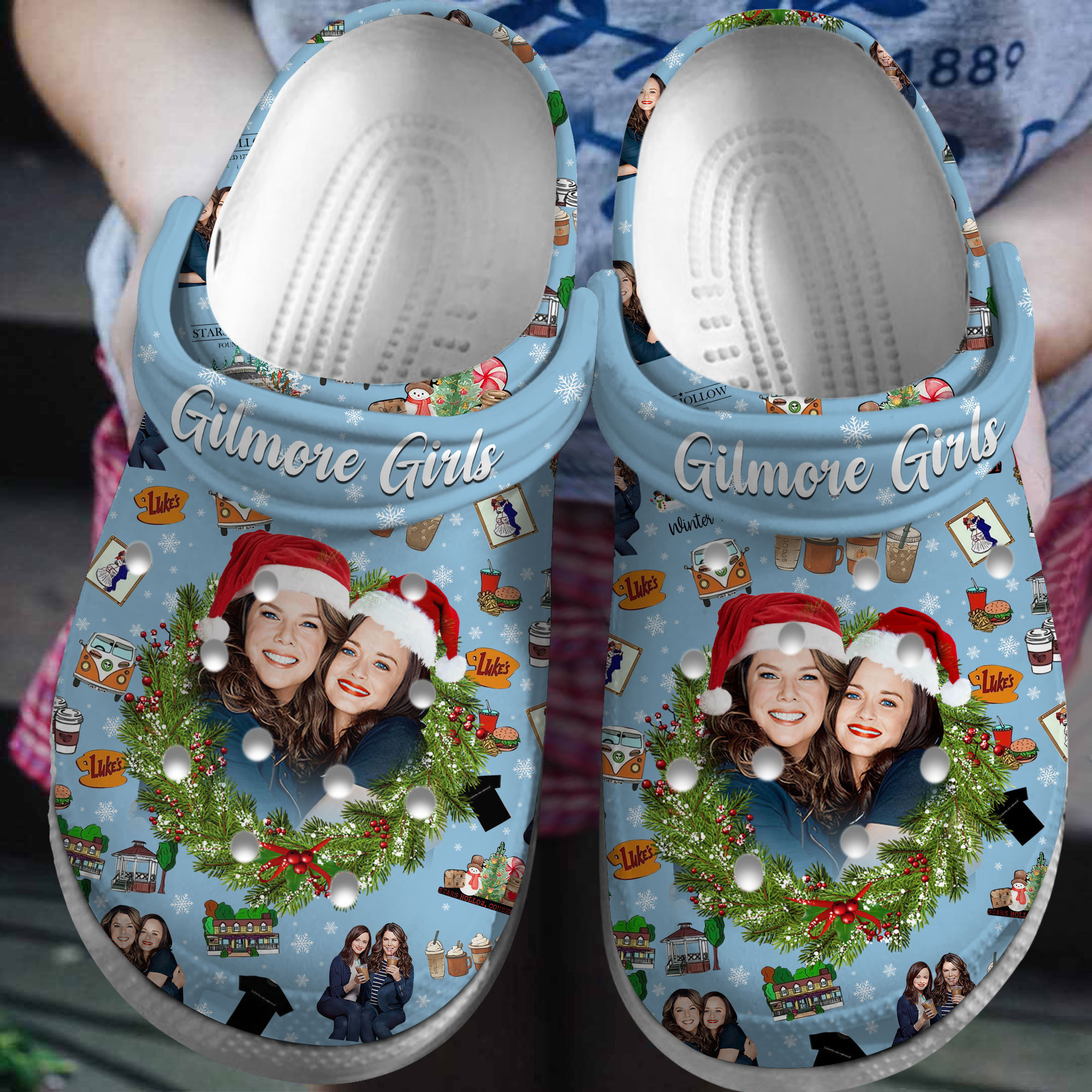 Footwearmerch Gilmore Girls TV Series Crocs Crocband Clogs Shoes Comfortable For Men Women and Kids