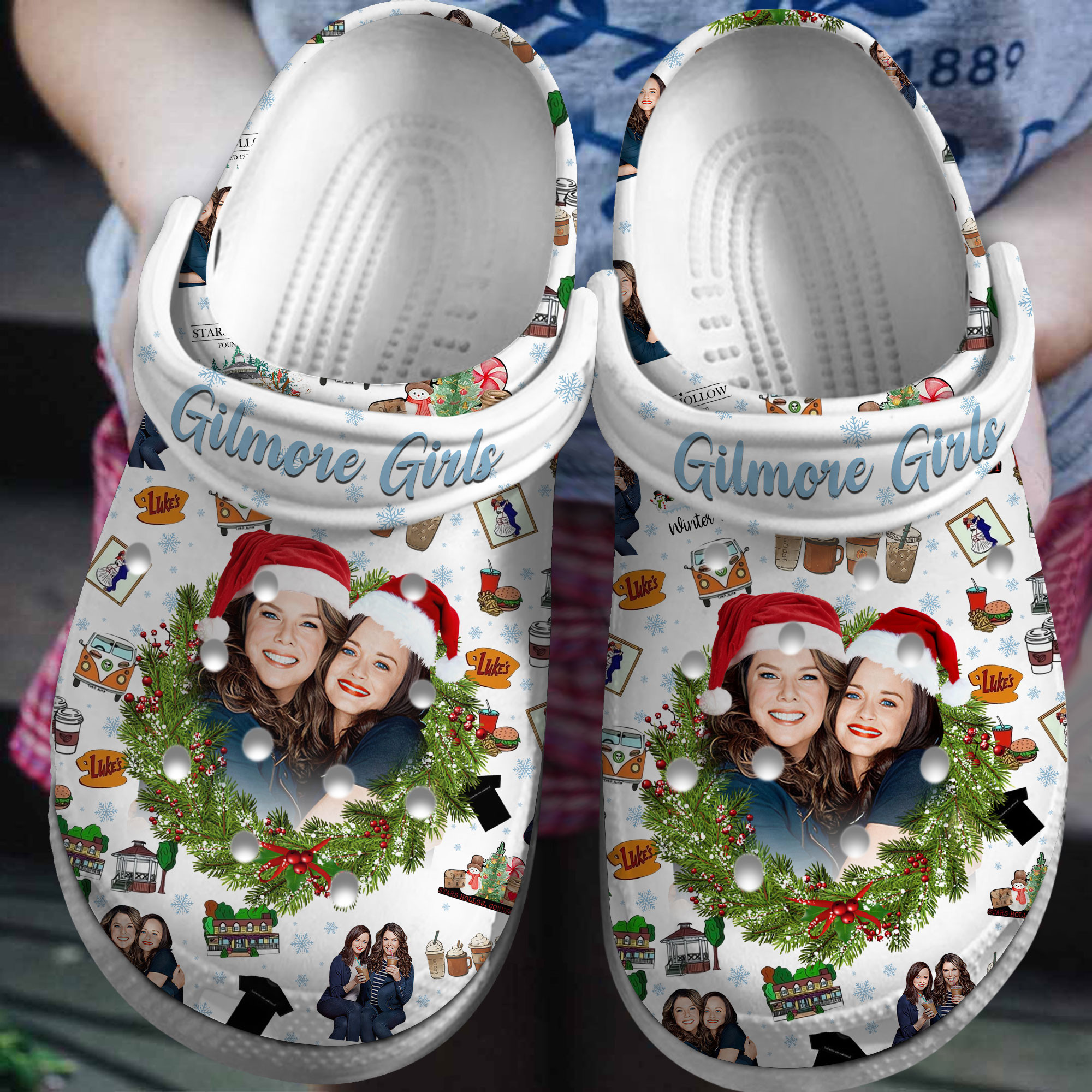 Footwearmerch Gilmore Girls TV Series Crocs Crocband Clogs Shoes Comfortable For Men Women and Kids