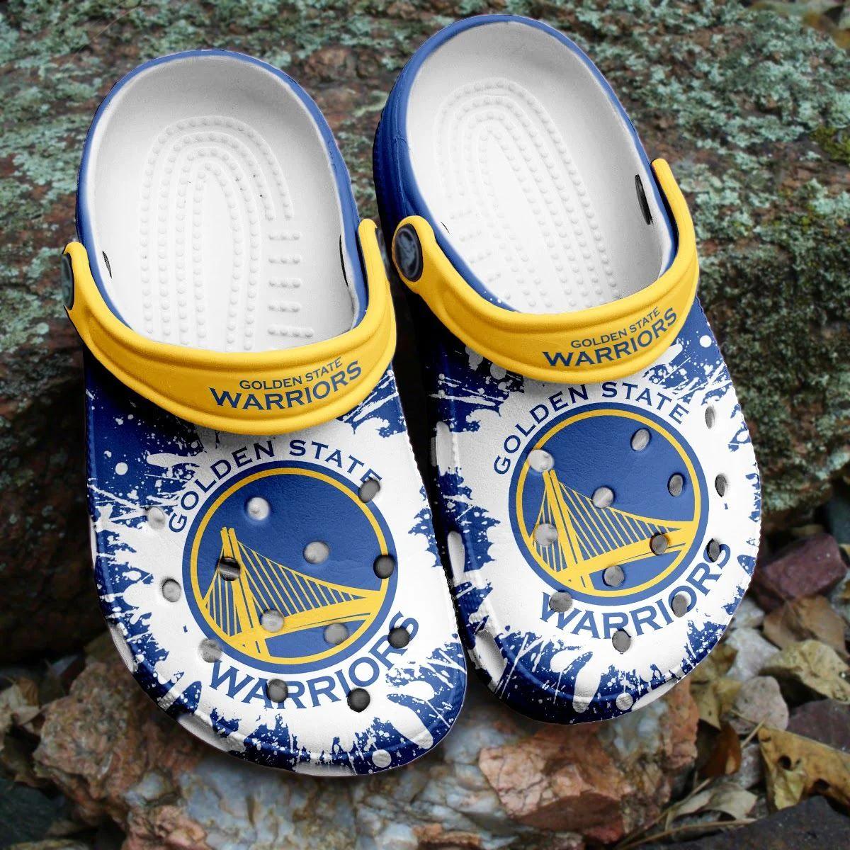 Footwearmerch Golden State Warriors Basketball Club Crocband Comfortable Crocs Clogs Shoes For Men Women