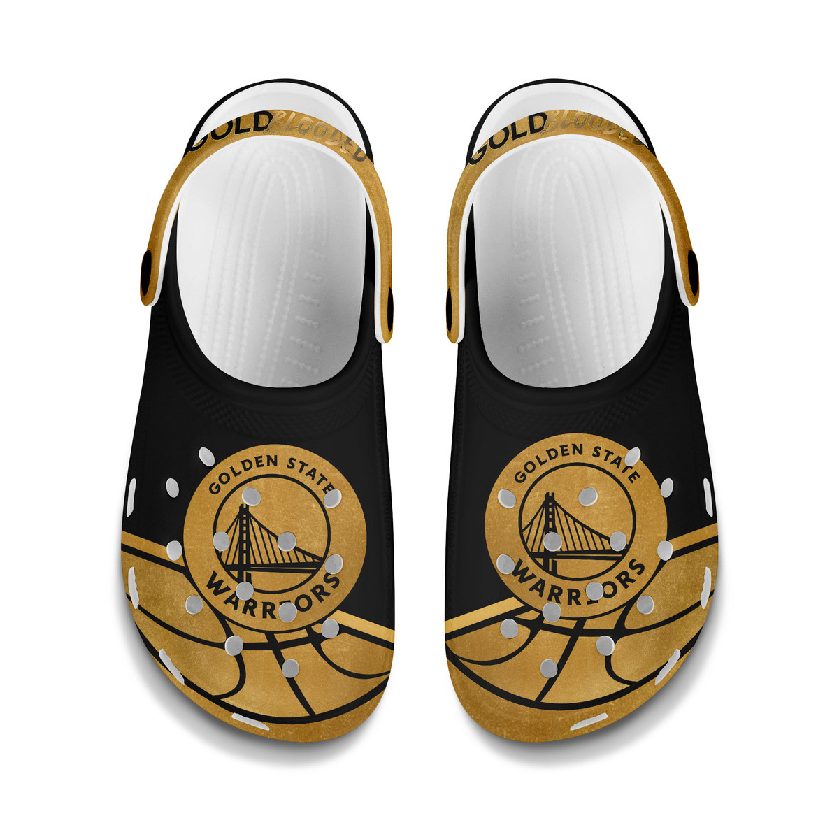 Footwearmerch Golden State Warriors NBA Sport Crocs Crocband Clogs Shoes Comfortable For Men Women and Kids