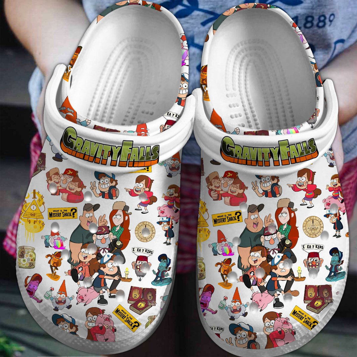 Footwearmerch Gravity Falls TV Series Crocs Crocband Clogs Shoes Comfortable For Men Women and Kids