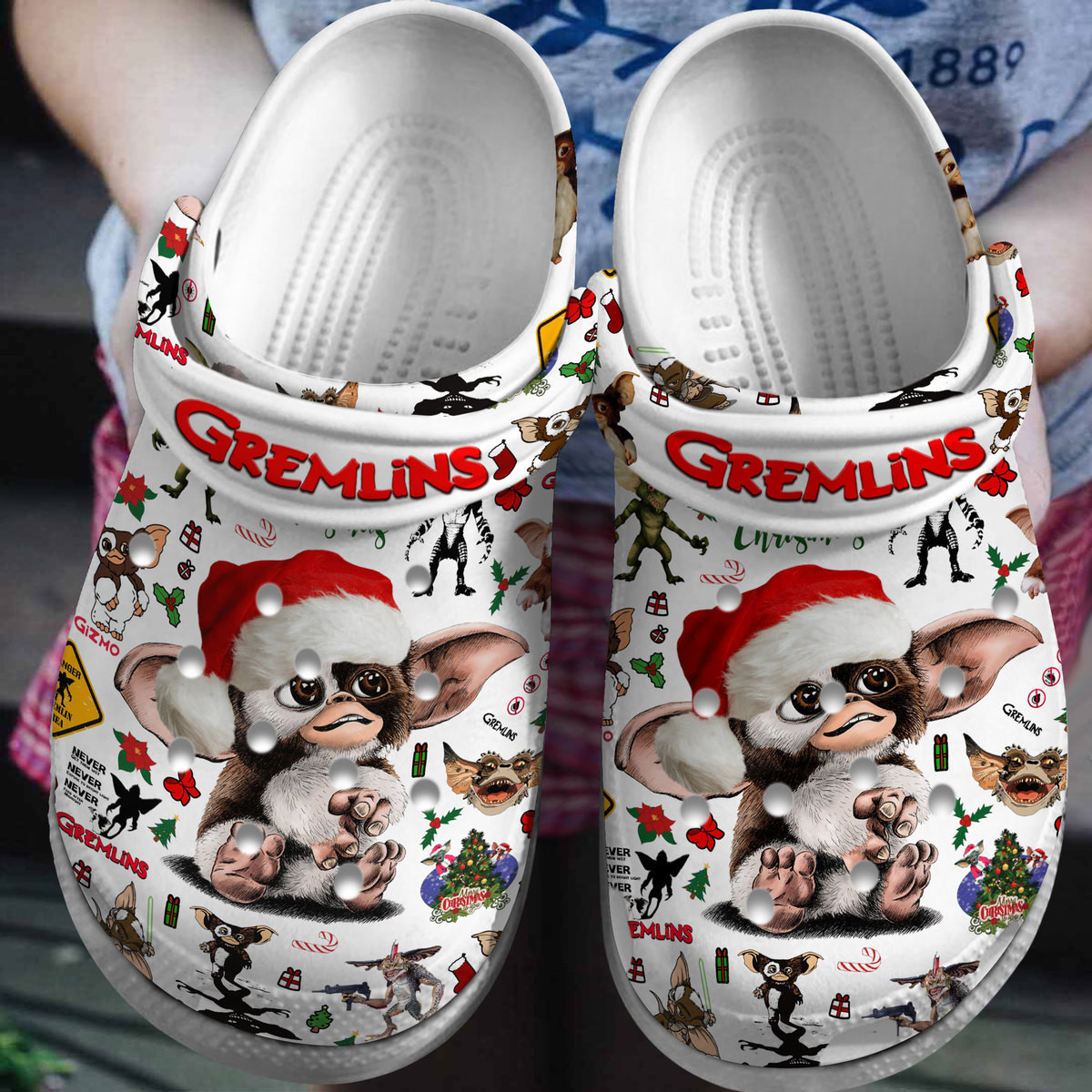 Footwearmerch Gremlins Movie Crocs Crocband Clogs Shoes Comfortable For Men Women and Kids