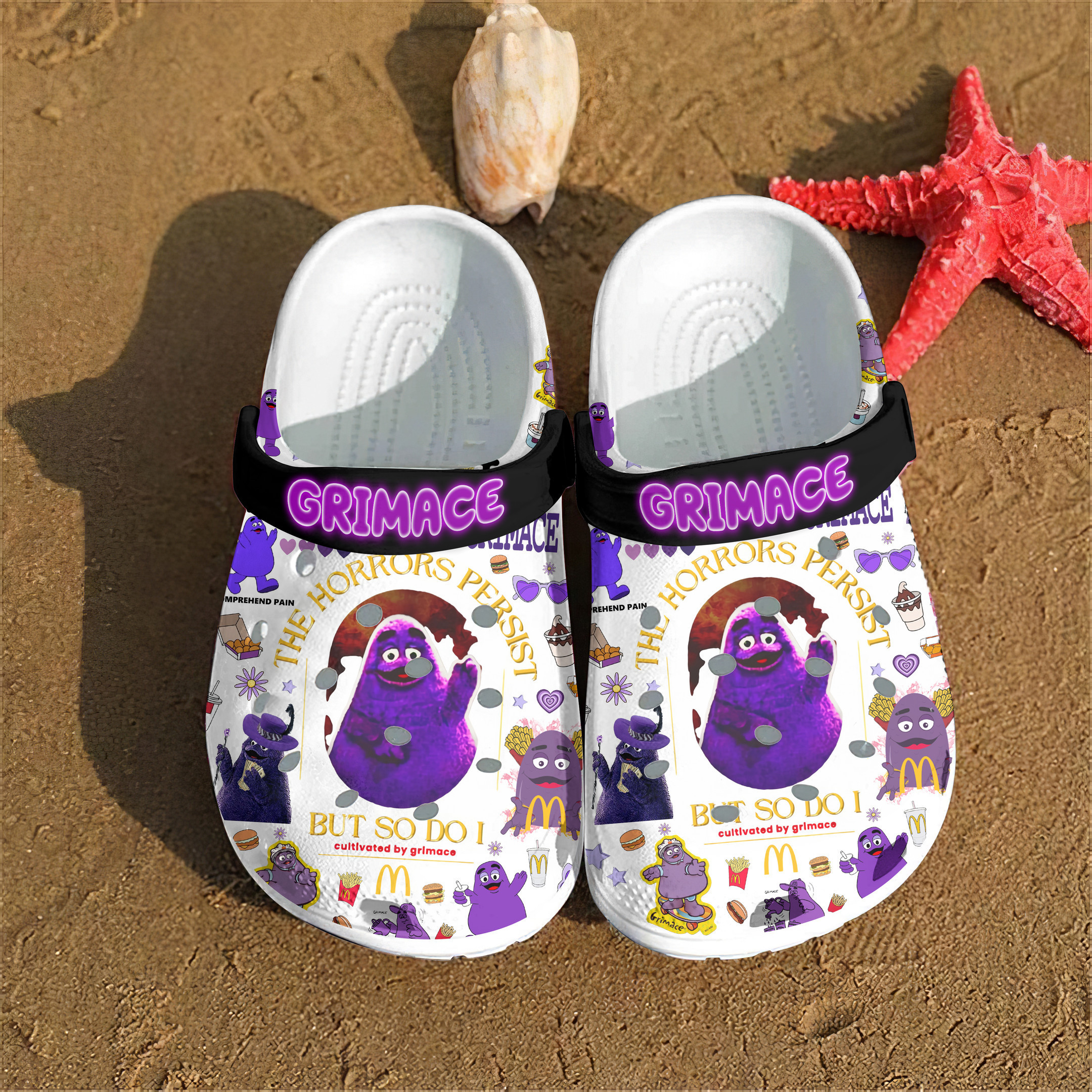 Footwearmerch Grimace Crocs Crocband Clogs Shoes Comfortable For Men Women and Kids
