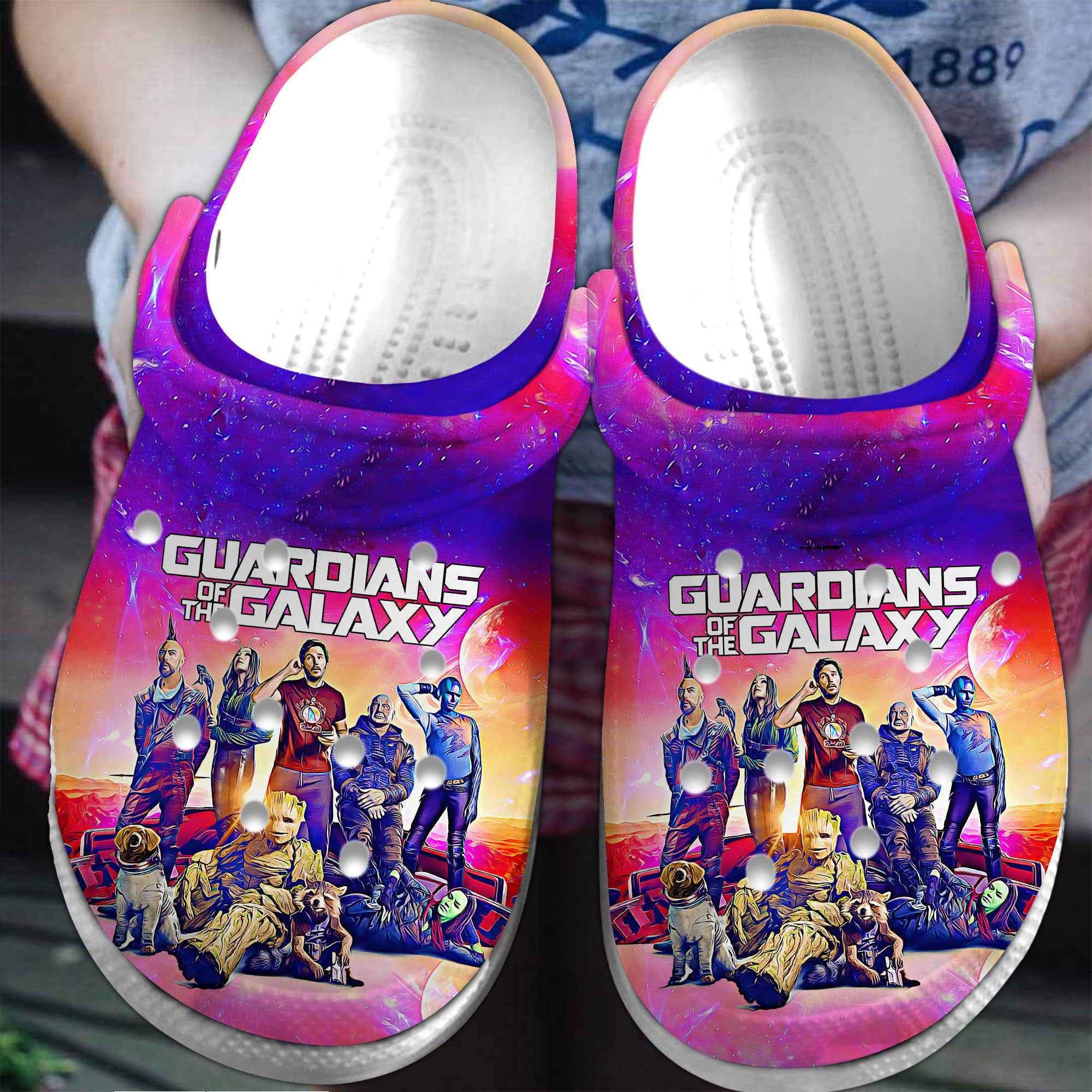 Footwearmerch Guardians Of The Galaxy Movie Crocs Crocband Clogs Shoes Comfortable For Men Women and Kids