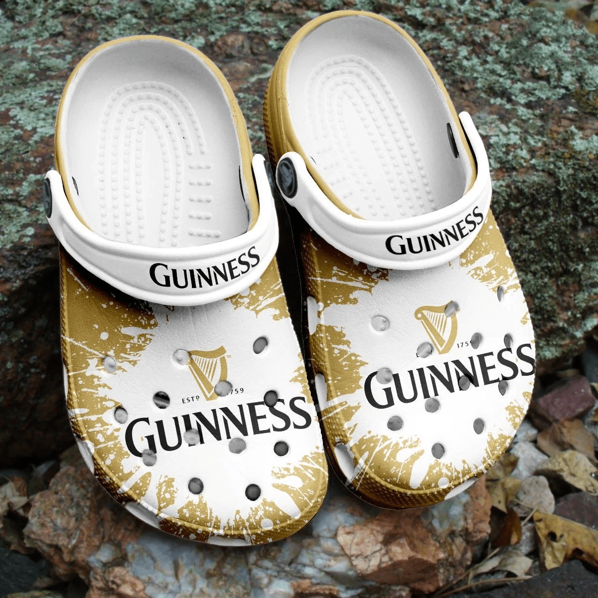 Footwearmerch Guinness Beer Adults Crocs Shoes Clogs Comfortable Crocband For Men Women