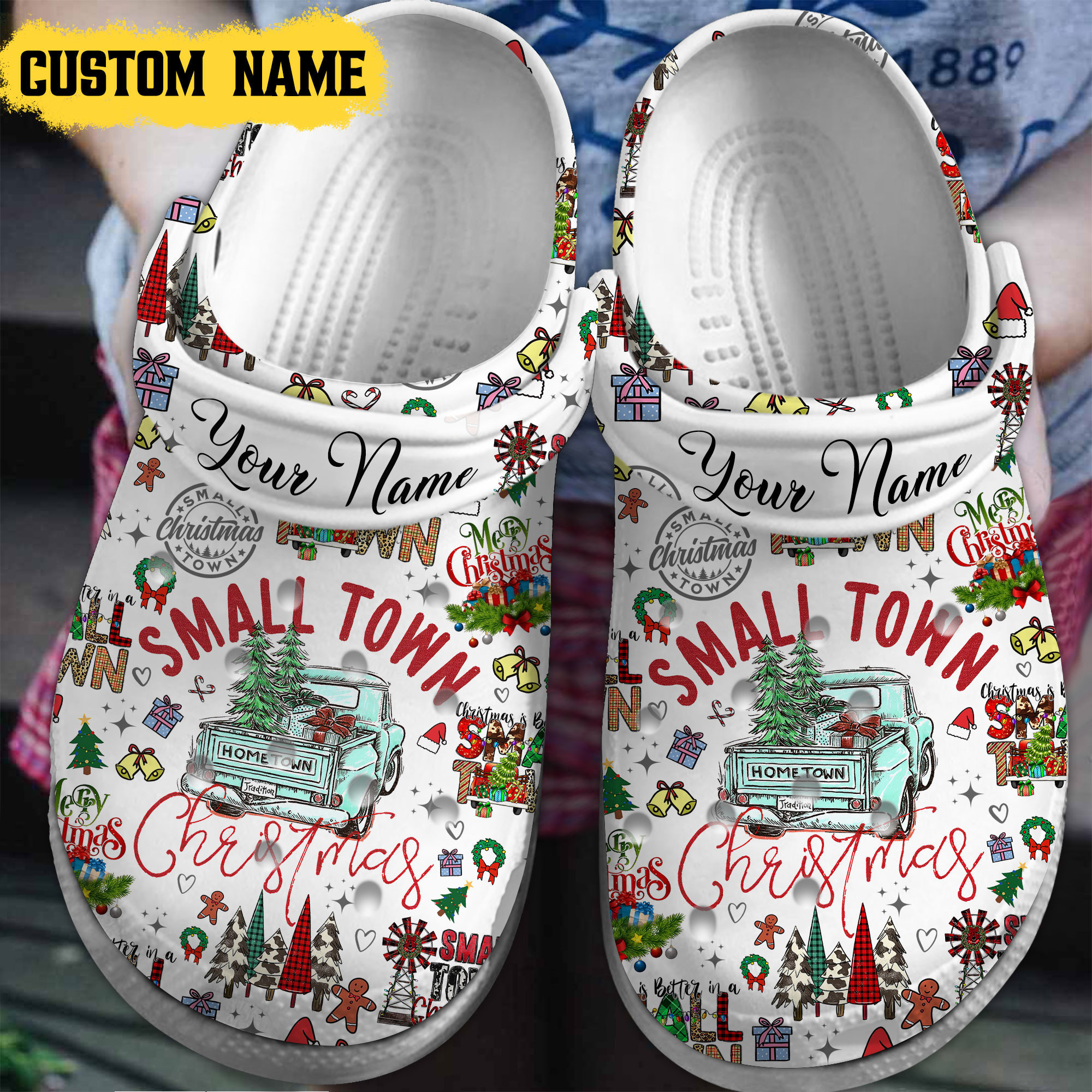Footwearmerch Hallmark Christmas Movies Crocs Crocband Clogs Shoes Comfortable For Men Women and Kids