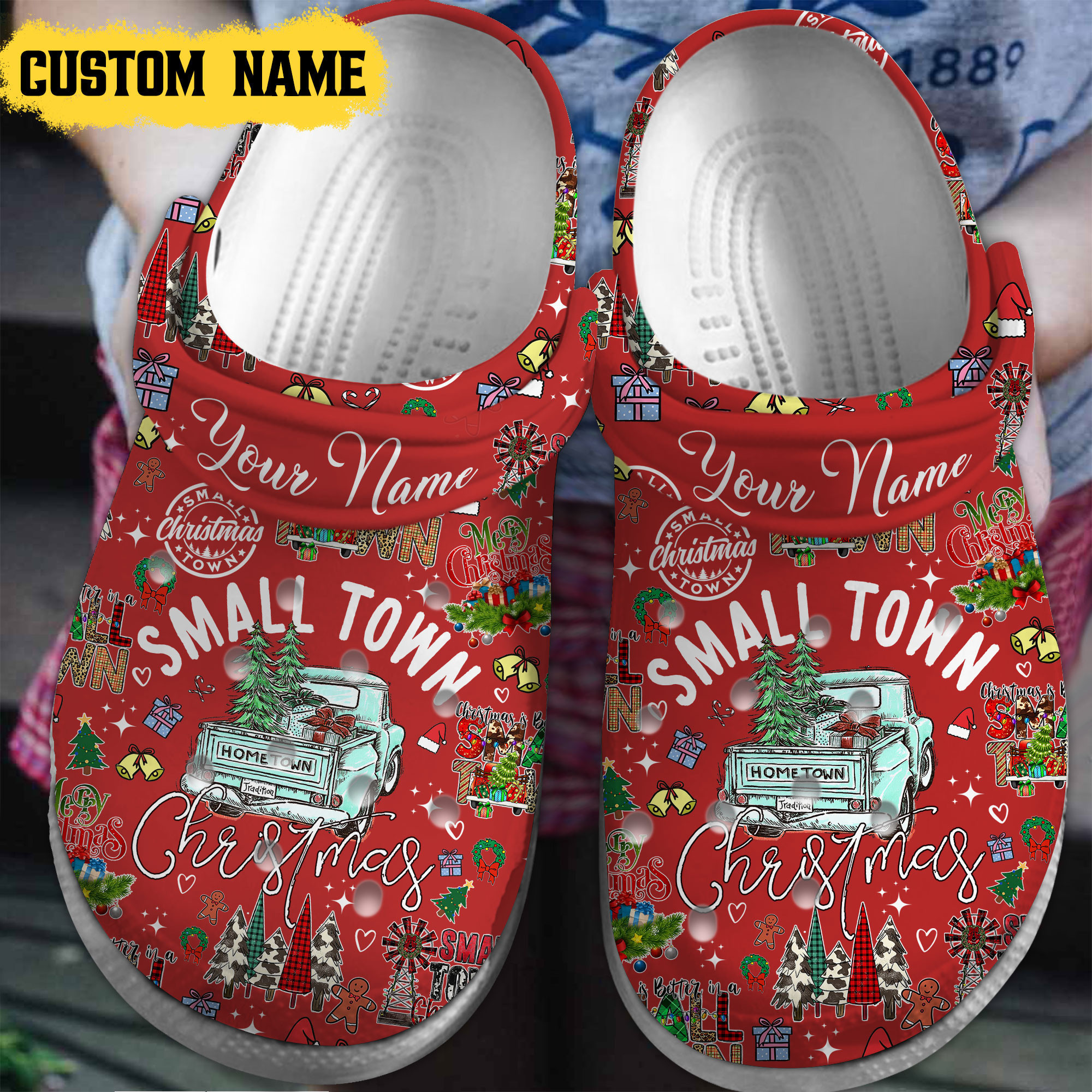 Footwearmerch Hallmark Christmas Movies Crocs Crocband Clogs Shoes Comfortable For Men Women and Kids