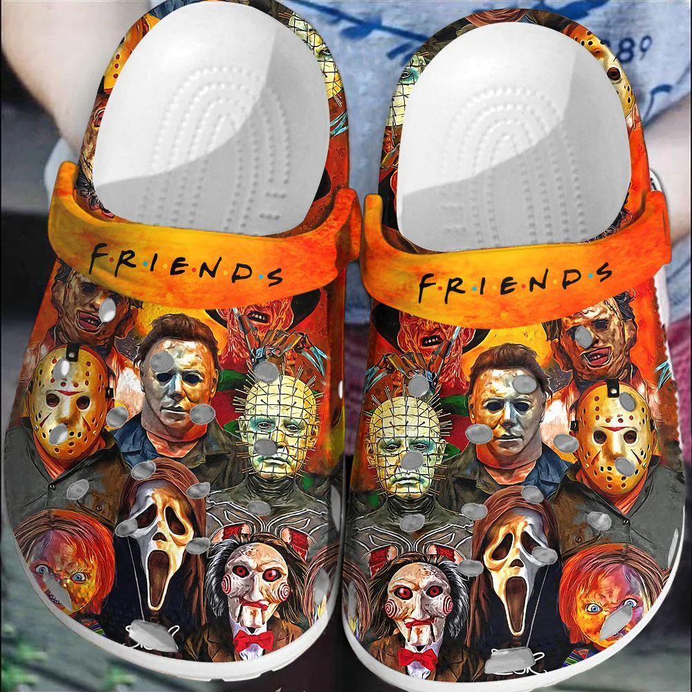 Footwearmerch Halloween shoes HLWD22 Crocs Crocband Clogs Shoes For Men Women