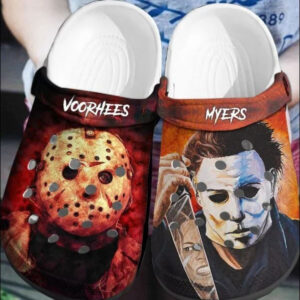 Footwearmerch Halloween shoes HLWD309 Crocs Crocband Clogs Shoes For Men Women