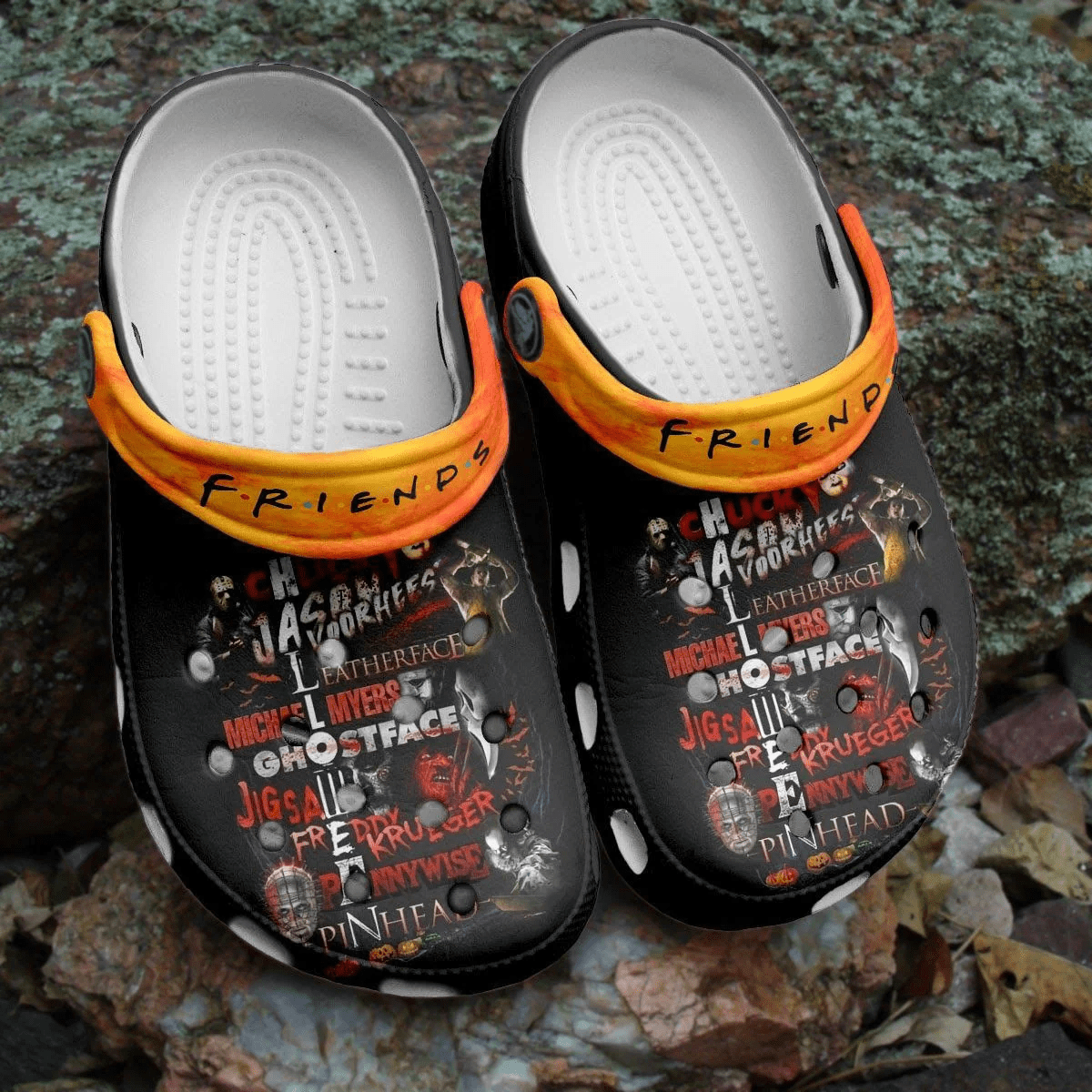 Footwearmerch Halloween shoes HLWD38 Crocs Crocband Clogs Shoes For Men Women