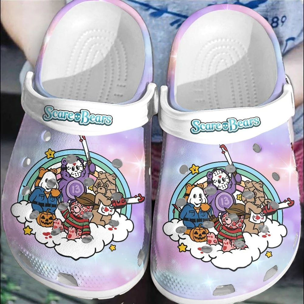 Footwearmerch Halloween shoes HLWD41 Crocs Crocband Clogs Shoes For Men Women