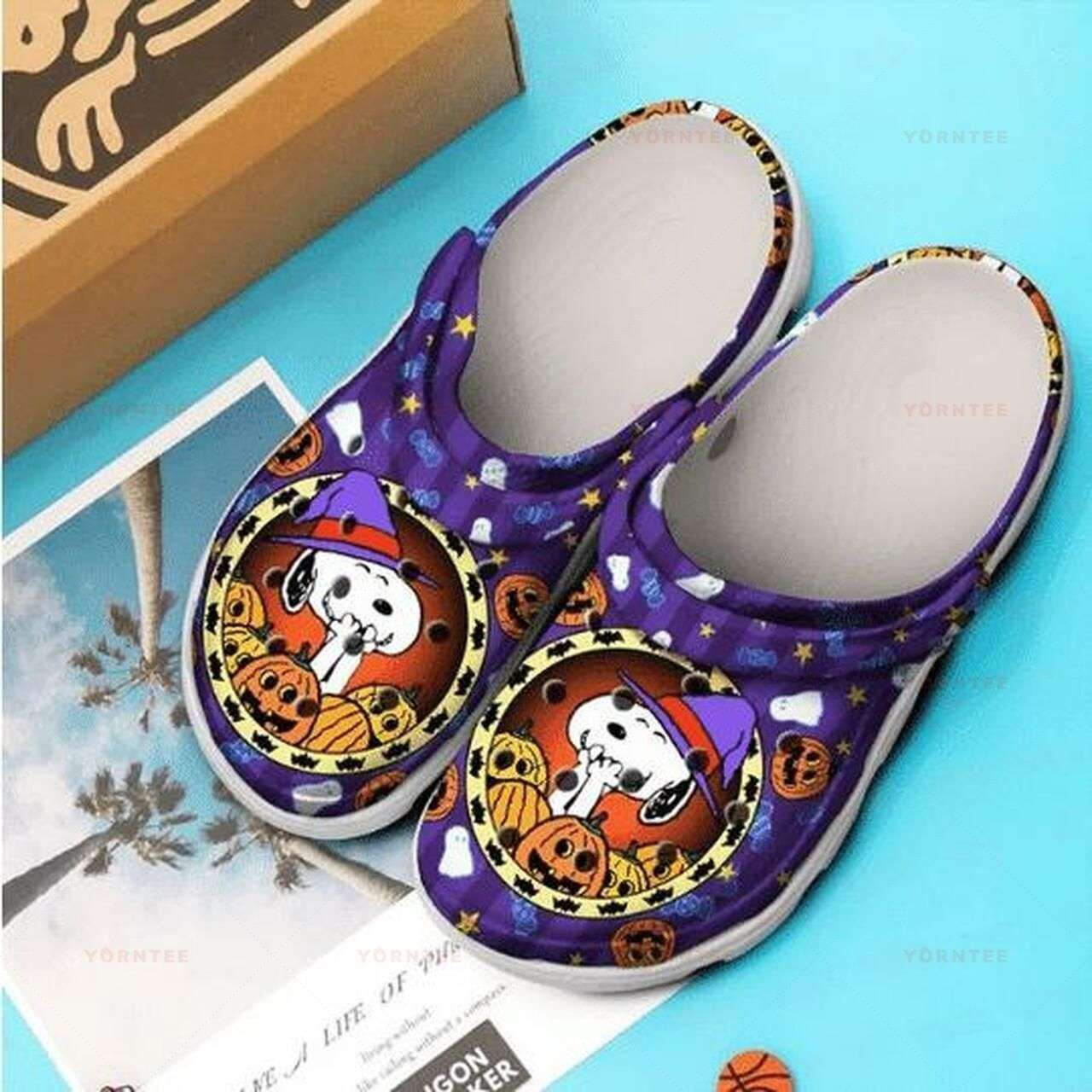 Footwearmerch Halloween Snoopy Crocs Crocband Clogs