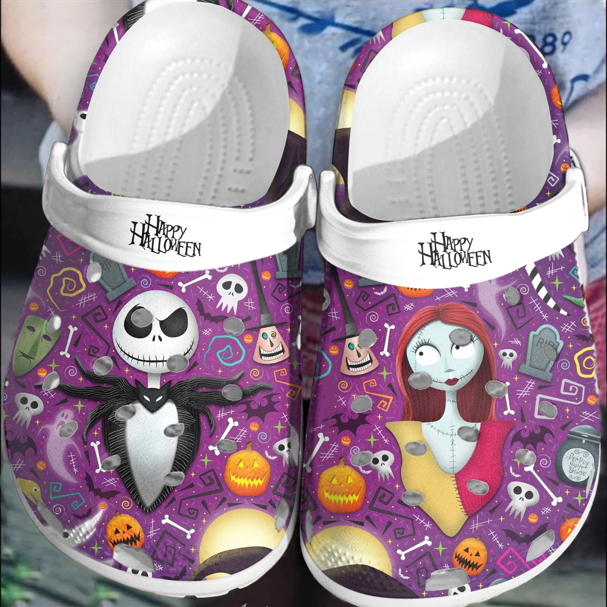 Footwearmerch Halloween The Nightmare Before ChristmasCrocs Clogs Crocband Comfortable Shoes For Men Women