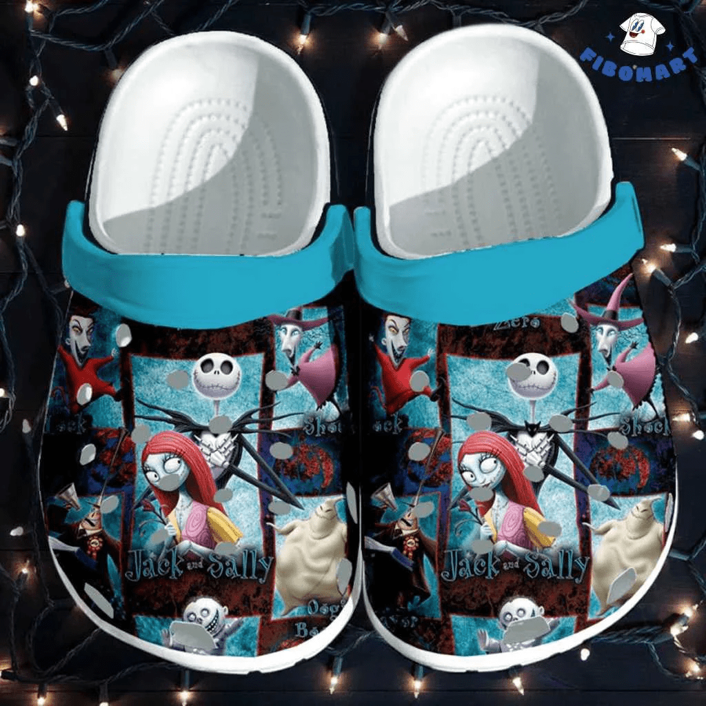 Footwearmerch Halloween The Nightmare Before ChristmasCrocs Comfortable Clogs Shoes Crocband For Men Women
