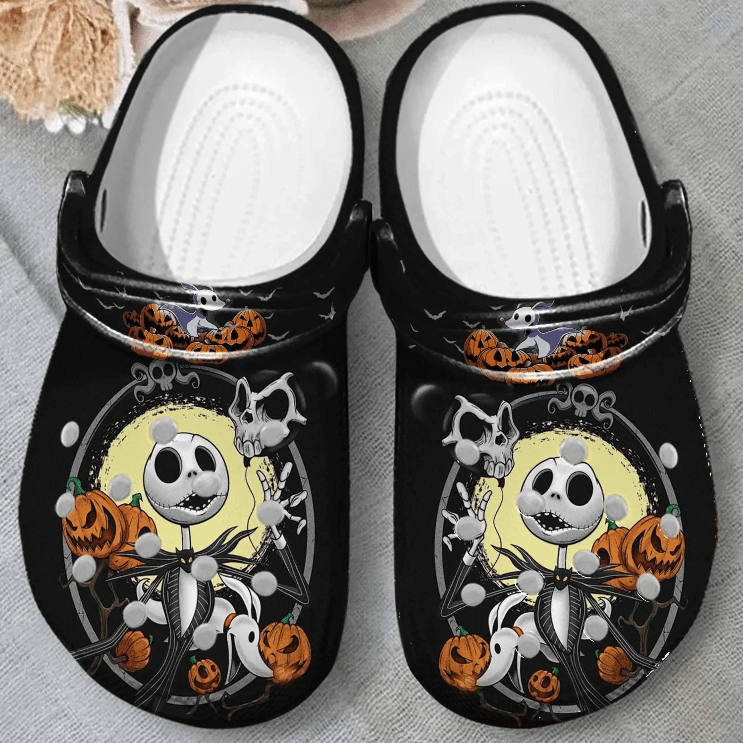 Footwearmerch Halloween The Nightmare Before ChristmasCrocs Comfortable Crocband Clogs Shoes For Men Women