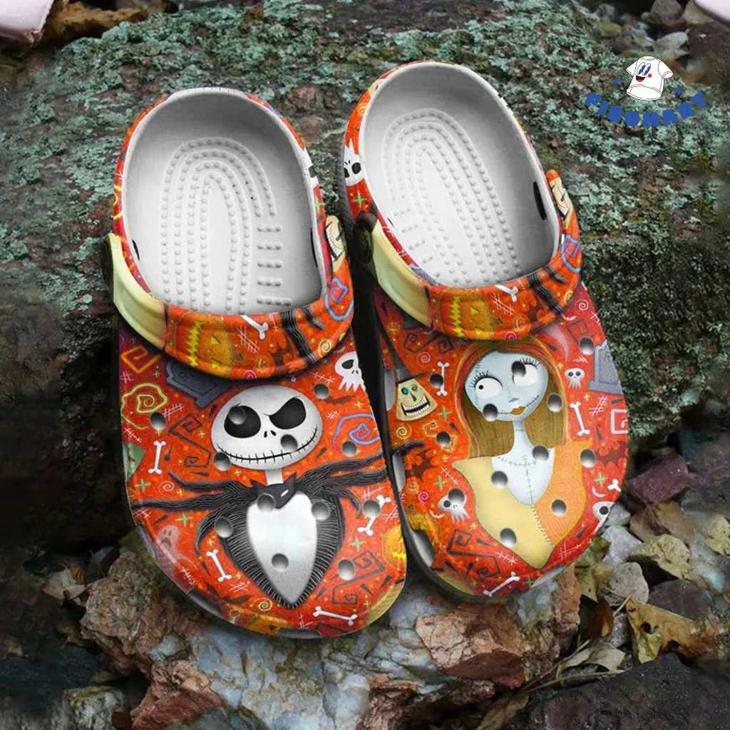 Footwearmerch Halloween The Nightmare Before ChristmasCrocs Comfortable Crocband Shoes Clogs For Men Women