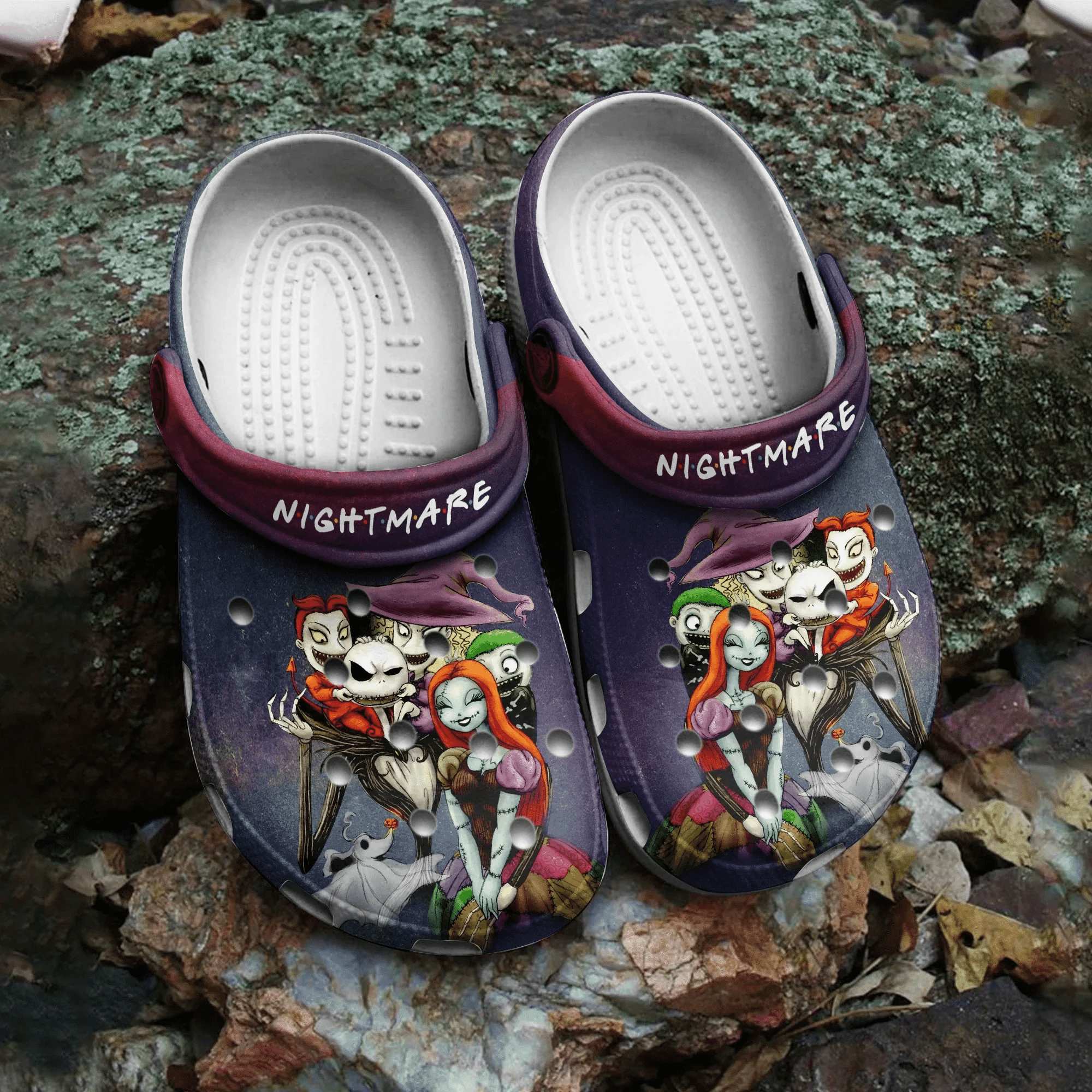 Footwearmerch Halloween The Nightmare Before ChristmasCrocs Shoes Clogs Crocband Comfortable For Men Women