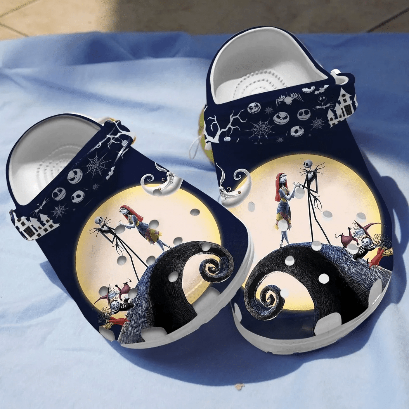 Footwearmerch Halloween The Nightmare Before ChristmasCrocs Shoes Crocband Clogs Comfortable For Men Women