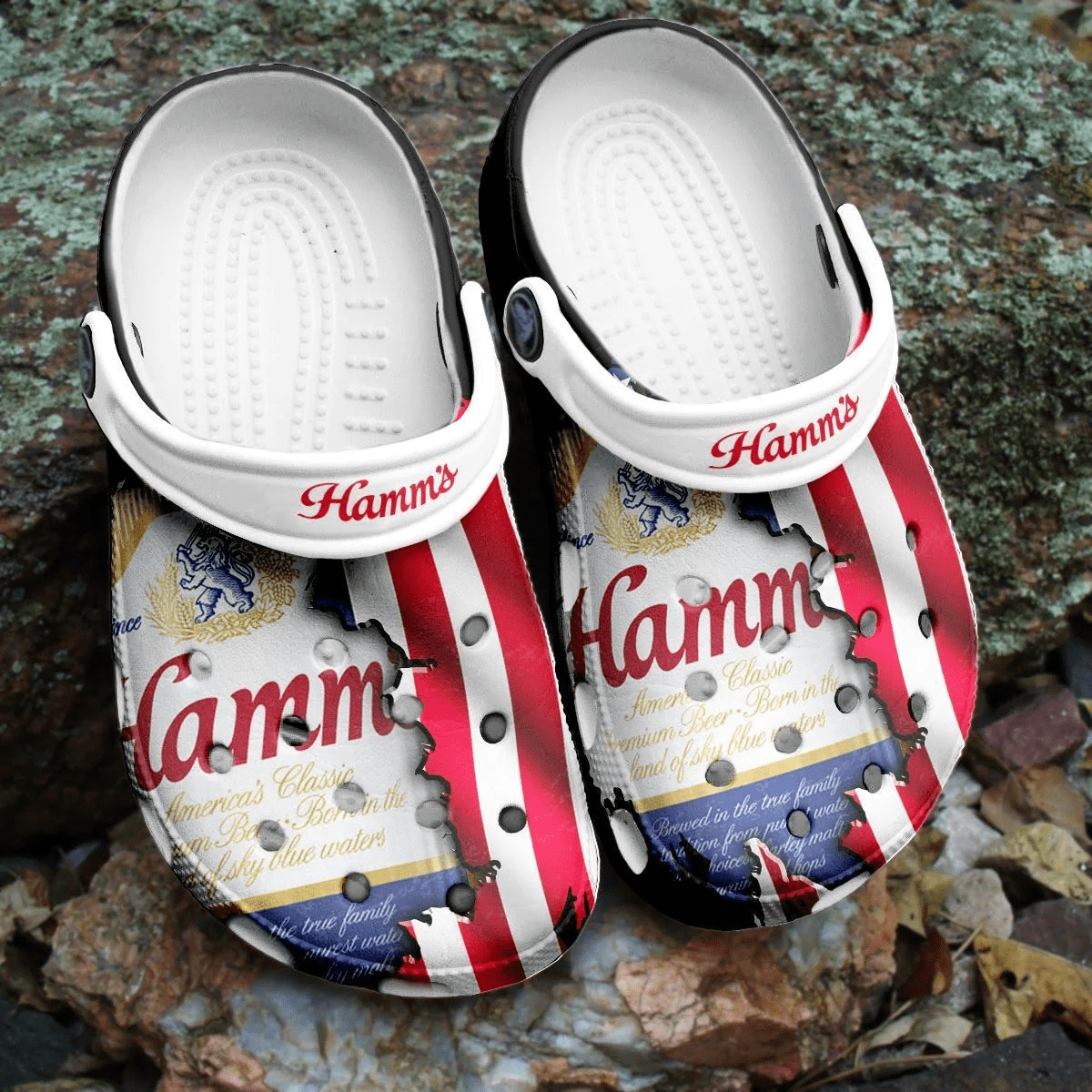 Footwearmerch Hamms Beer Shoes Comfortable Clogs Crocband For Men Women
