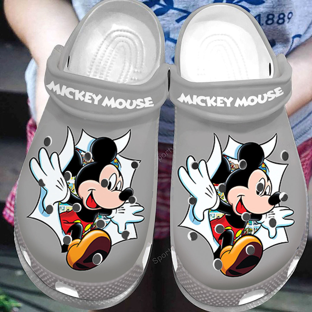 Footwearmerch Happy Mickey Mouse Clogs Shoes