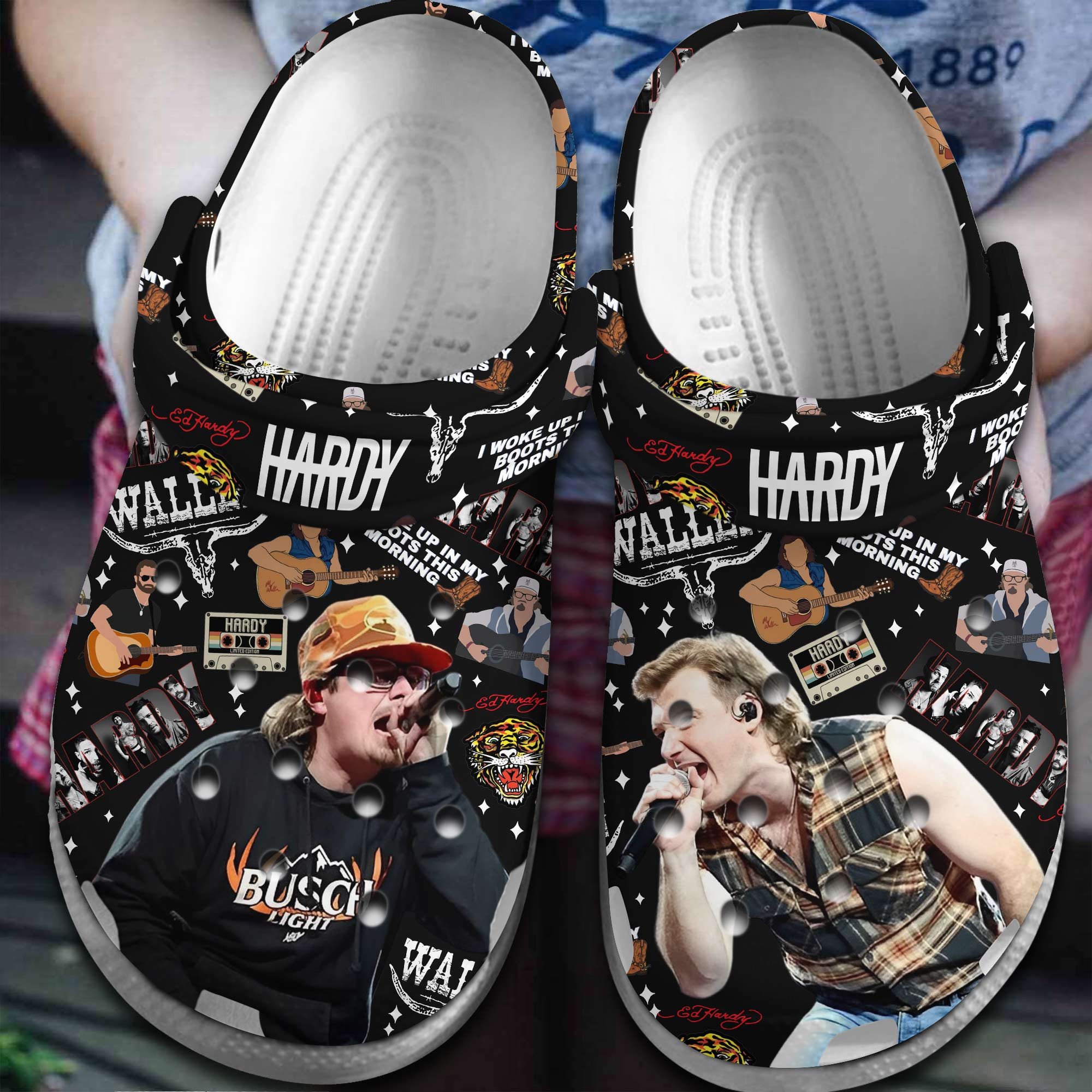 Footwearmerch HARDY Singer Music Crocs Crocband Clogs Shoes Comfortable For Men Women and Kids