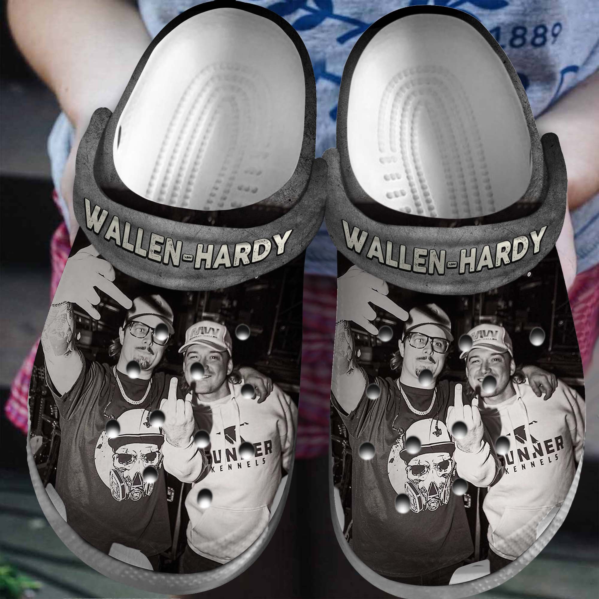 Footwearmerch HARDY Singer Music Morgan Wallen Music Crocs Crocband Clogs Shoes Comfortable For Men Women and Kids