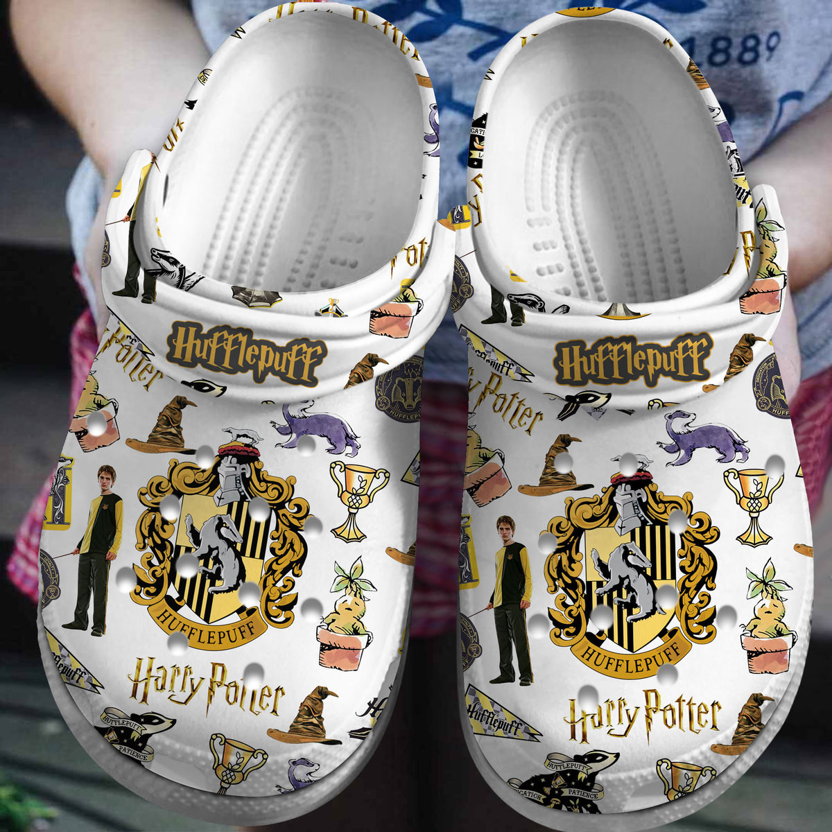 Footwearmerch Harry Potter Movie Crocs Crocband Clogs Shoes Comfortable For Men Women and Kids