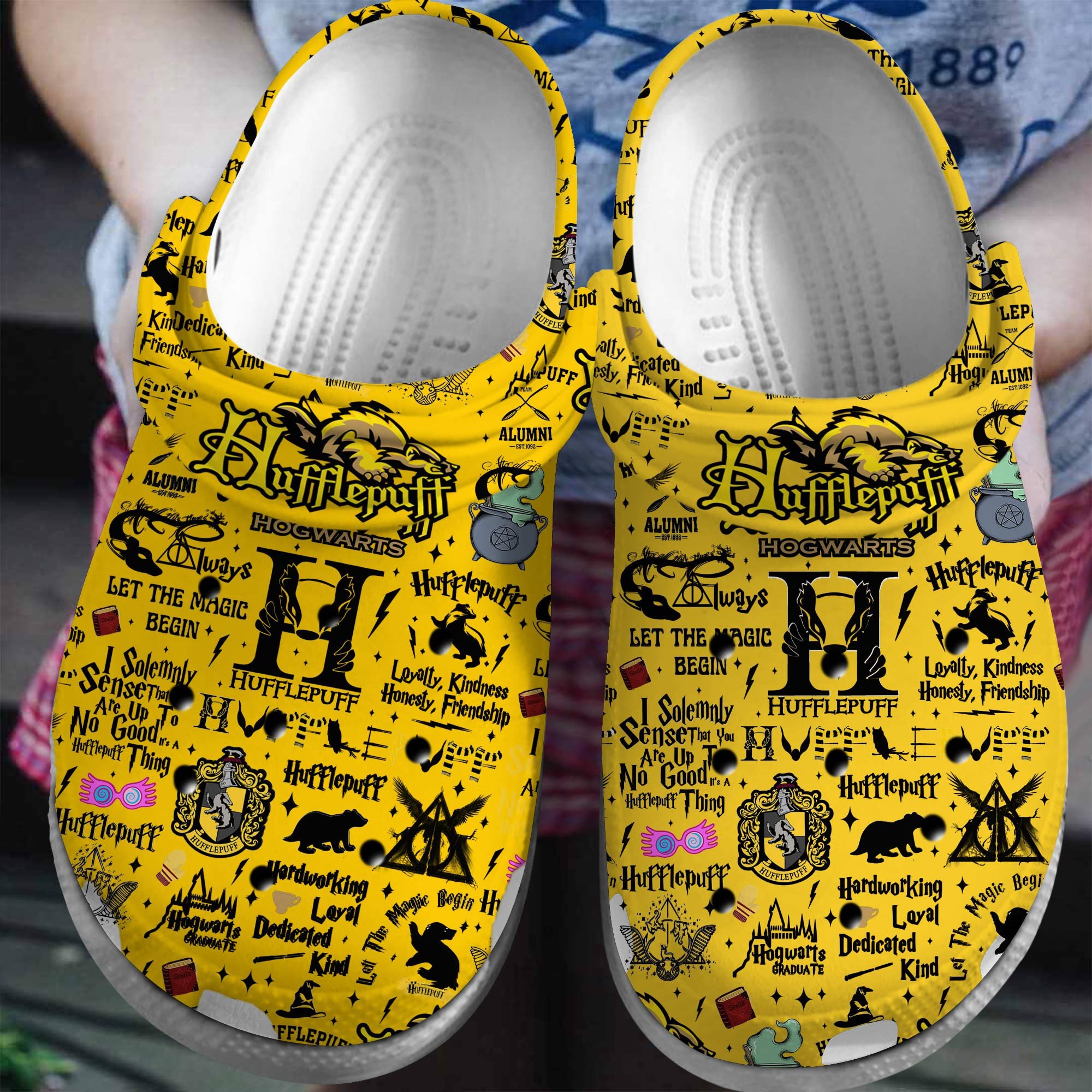 Footwearmerch Harry Potter Movie Crocs Crocband Clogs Shoes Comfortable For Men Women and Kids