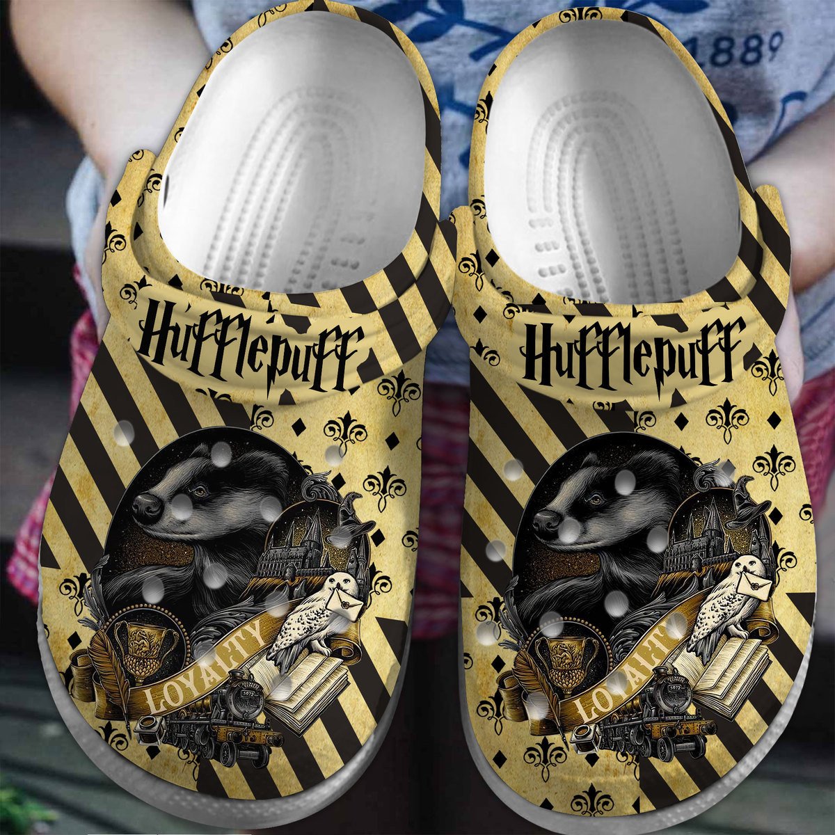 Footwearmerch Harry Potter Movie Crocs Crocband Clogs Shoes Comfortable For Men Women and Kids