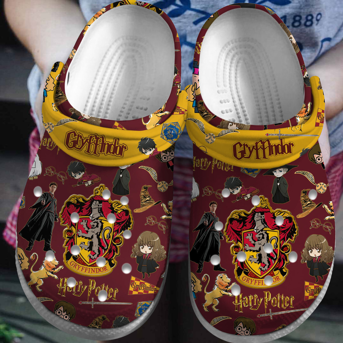 Footwearmerch Harry Potter Movie Crocs Crocband Clogs Shoes Comfortable For Men Women and Kids