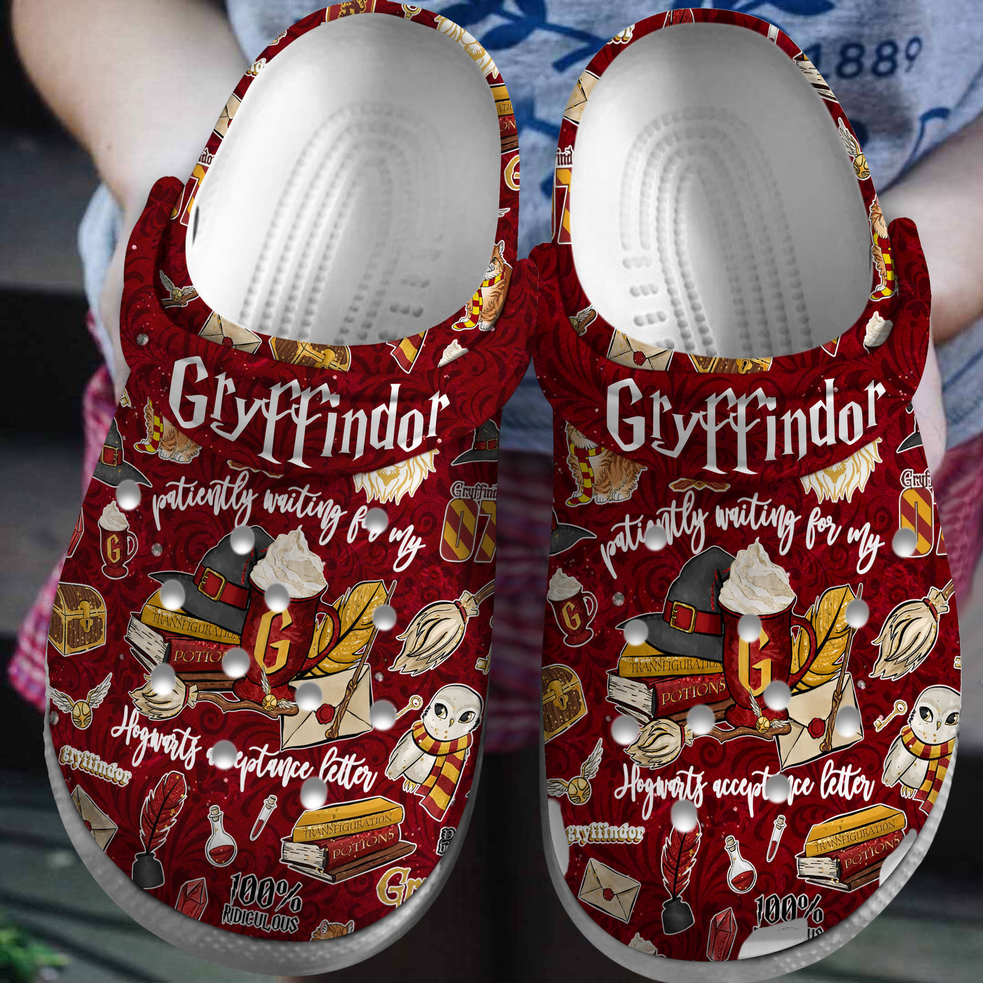 Footwearmerch Harry Potter Movie Crocs Crocband Clogs Shoes Comfortable For Men Women and Kids