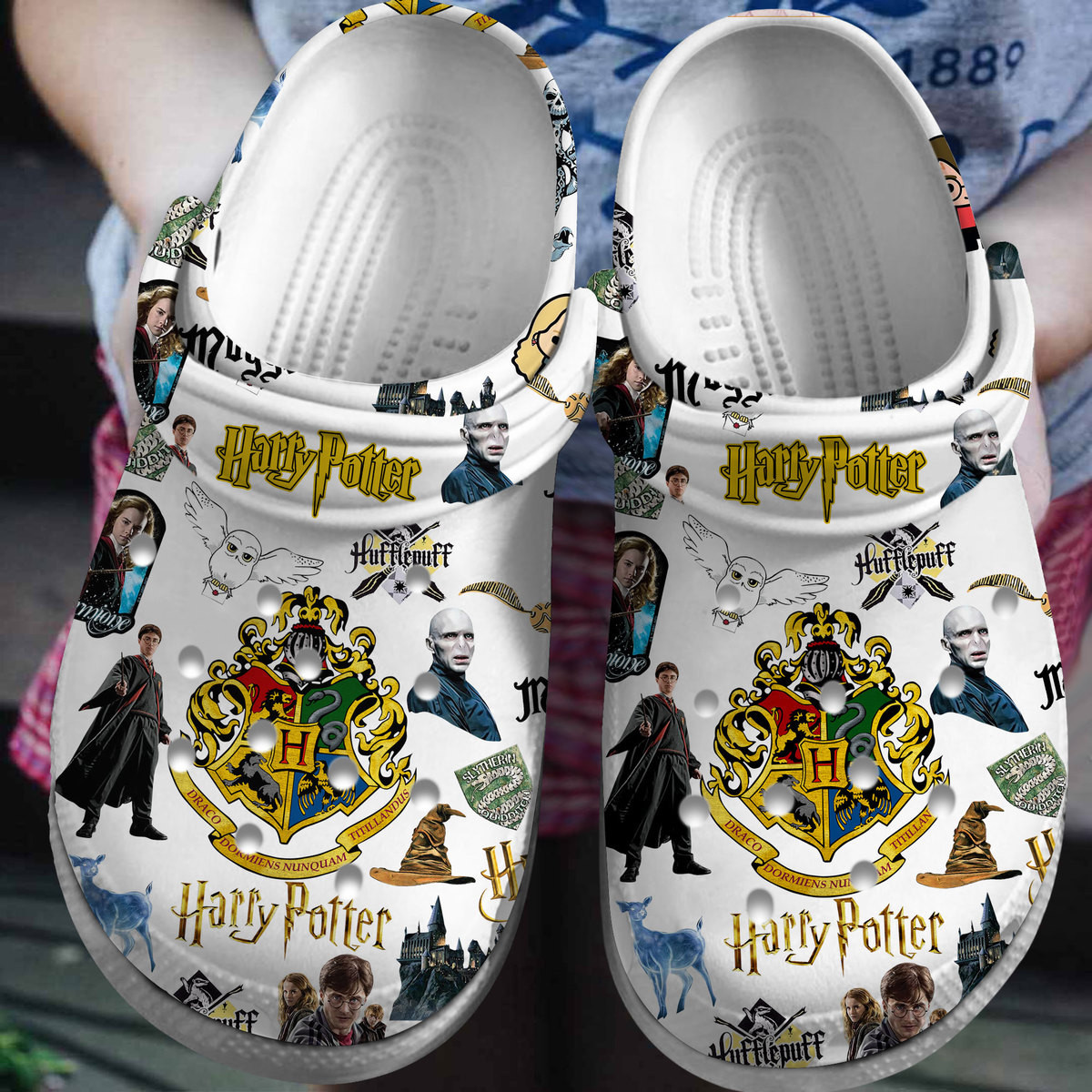 Footwearmerch Harry Potter Movie Crocs Crocband Clogs Shoes Comfortable For Men Women and Kids