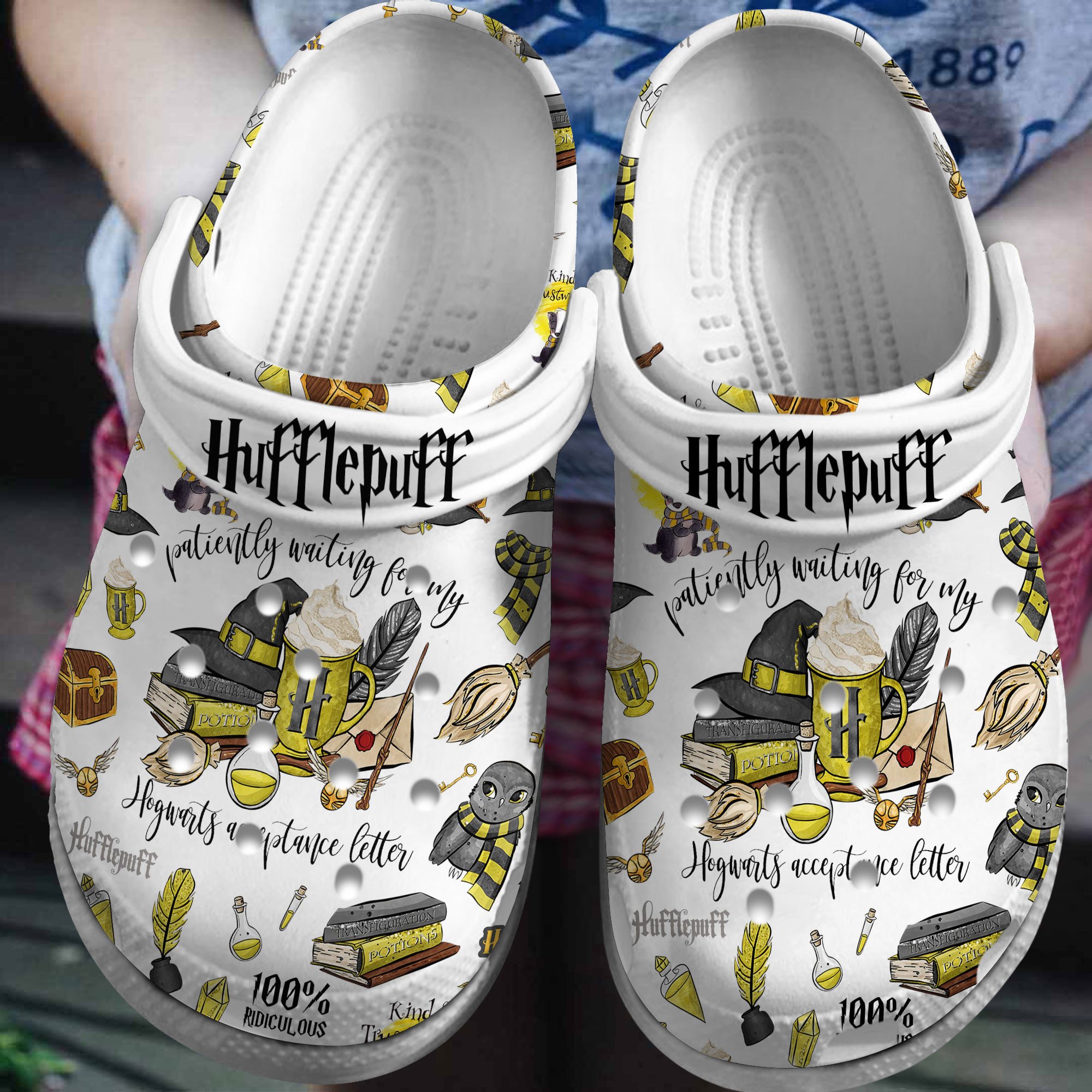 Footwearmerch Harry Potter Movie Crocs Crocband Clogs Shoes Comfortable For Men Women and Kids