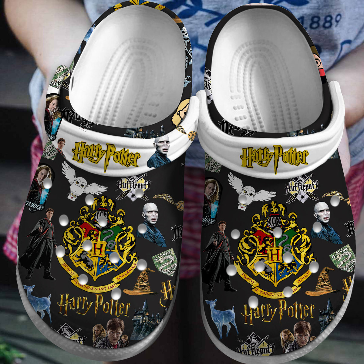 Footwearmerch Harry Potter Movie Crocs Crocband Clogs Shoes Comfortable For Men Women and Kids
