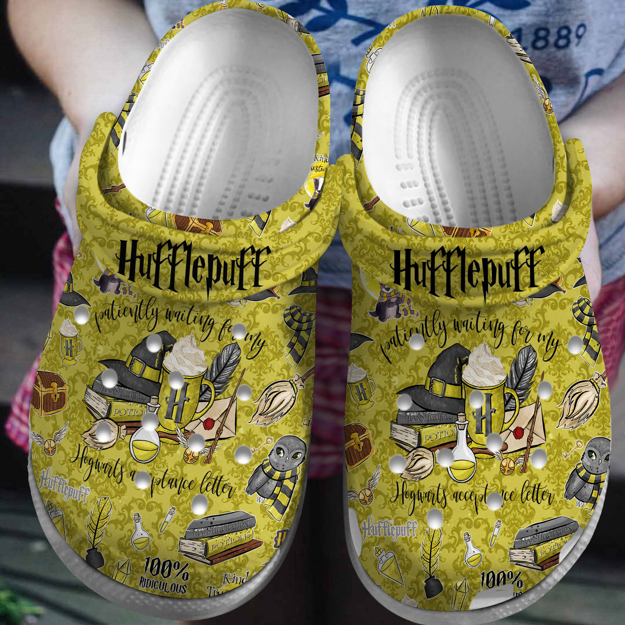 Footwearmerch Harry Potter Movie Crocs Crocband Clogs Shoes Comfortable For Men Women and Kids