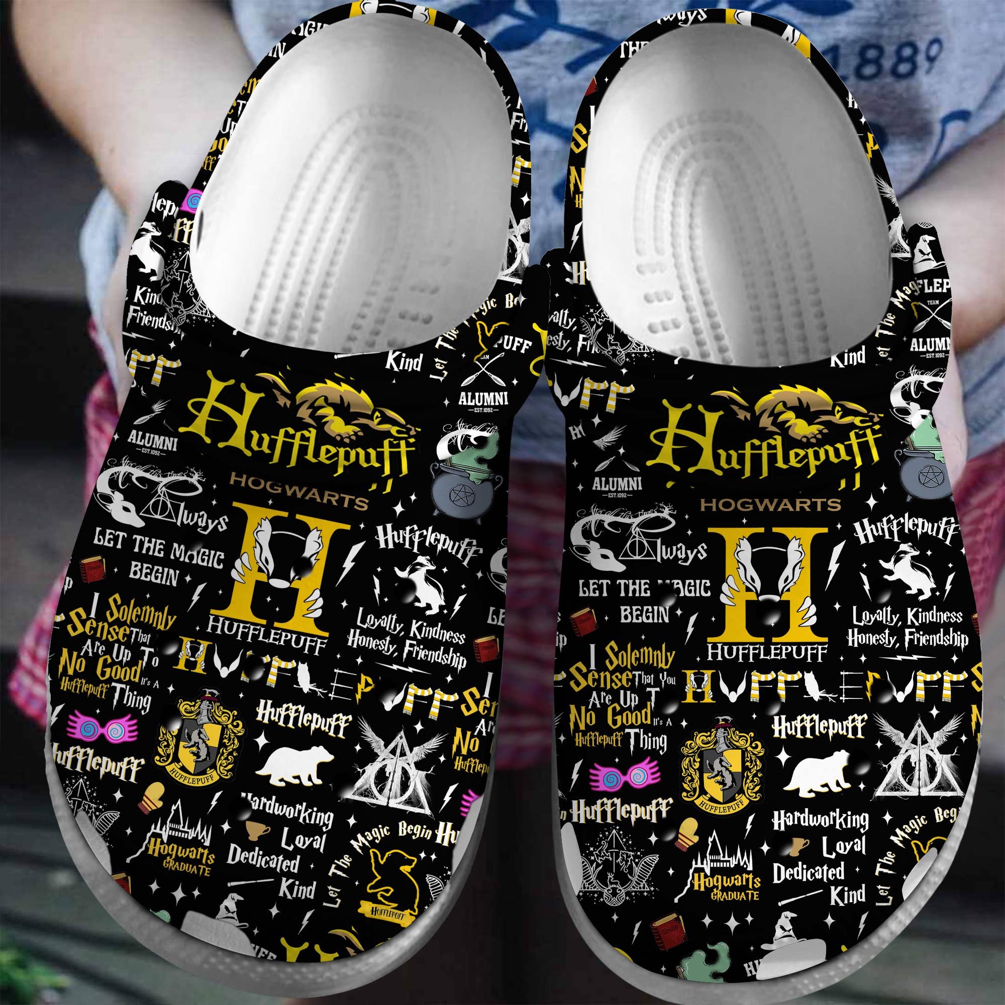 Footwearmerch Harry Potter Movie Crocs Crocband Clogs Shoes Comfortable For Men Women and Kids