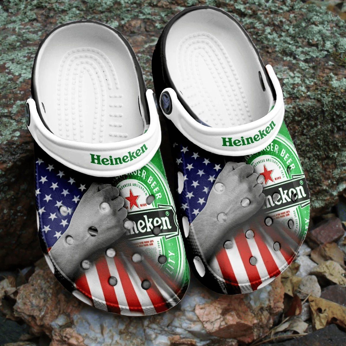 Footwearmerch Heineken Beer Crocs Clogs Crocband Comfortable Shoes For Men Women