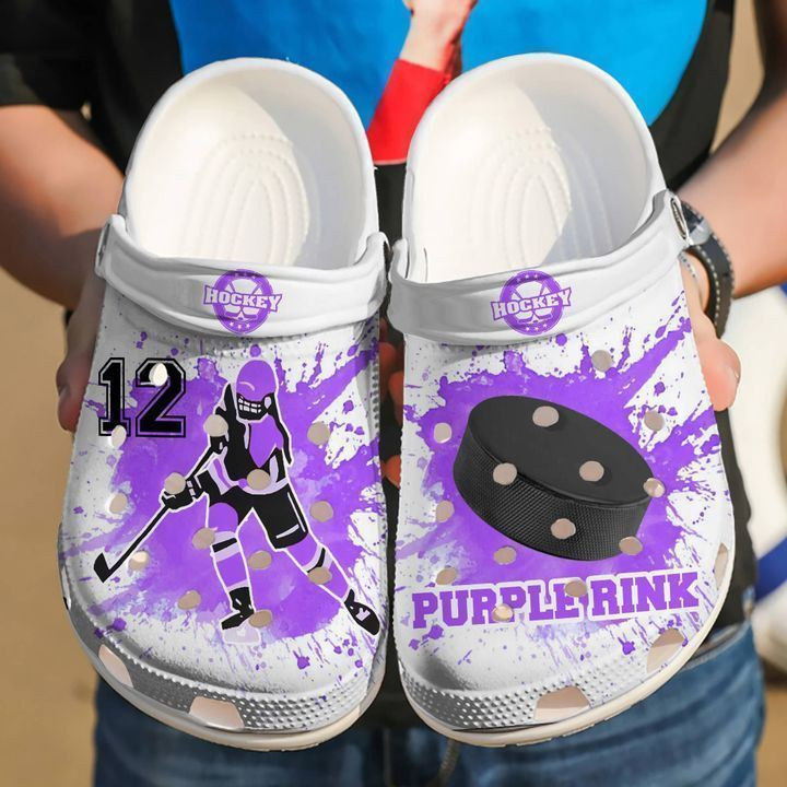 Footwearmerch Hockey Personalized Girl Rubber clog Shoes Comfy Footwear