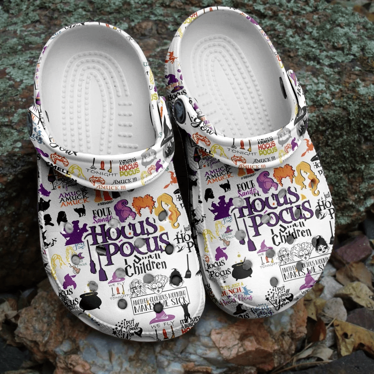 Footwearmerch Hocus Pocus Halloween Crocs Crocband Clogs Shoes Comfortable For Men Women