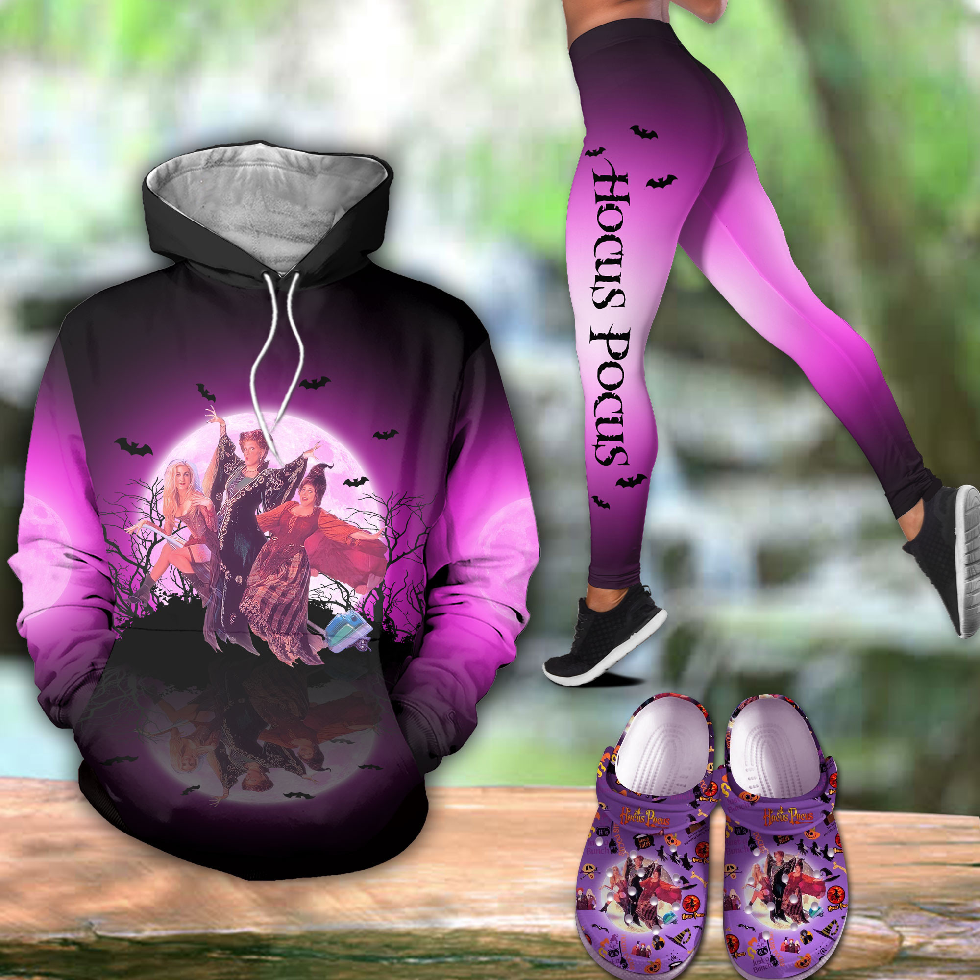 Footwearmerch Hocus Pocus Movie Crocs Crocband Clogs Shoes Comfortable For Men Women and Kids